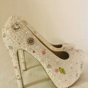 Rhinestone high heel Shoes